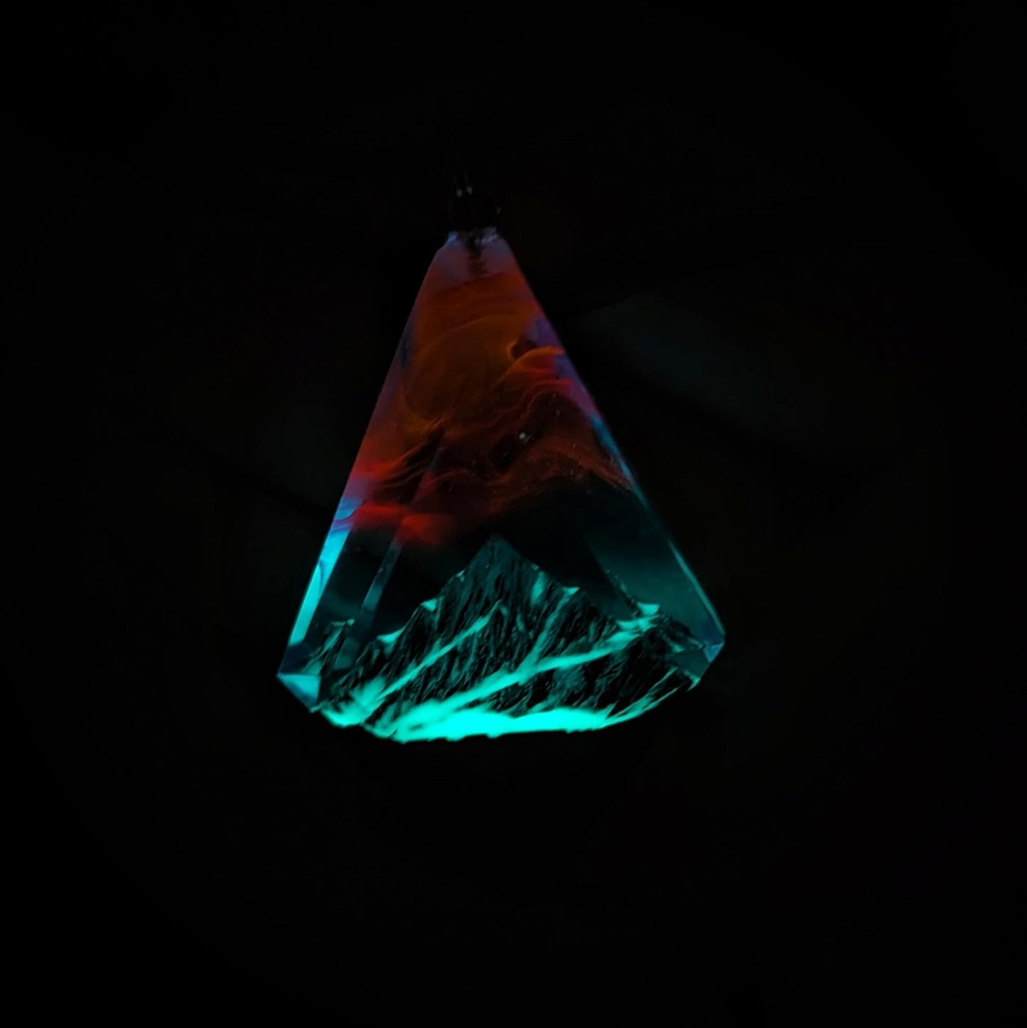 Nightfall Mountain Rhombus pendant