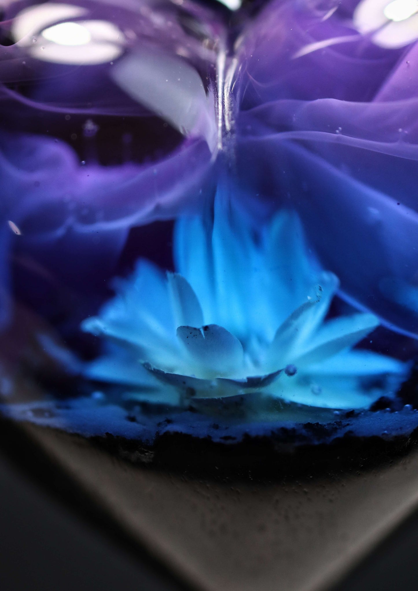 Nightfall Glixia flower Heart pendant