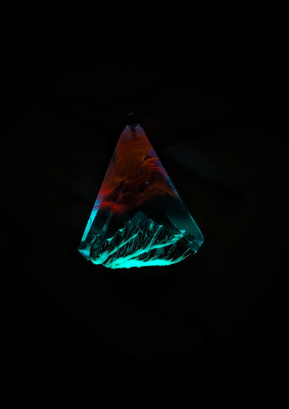 Nightfall Mountain Rhombus pendant