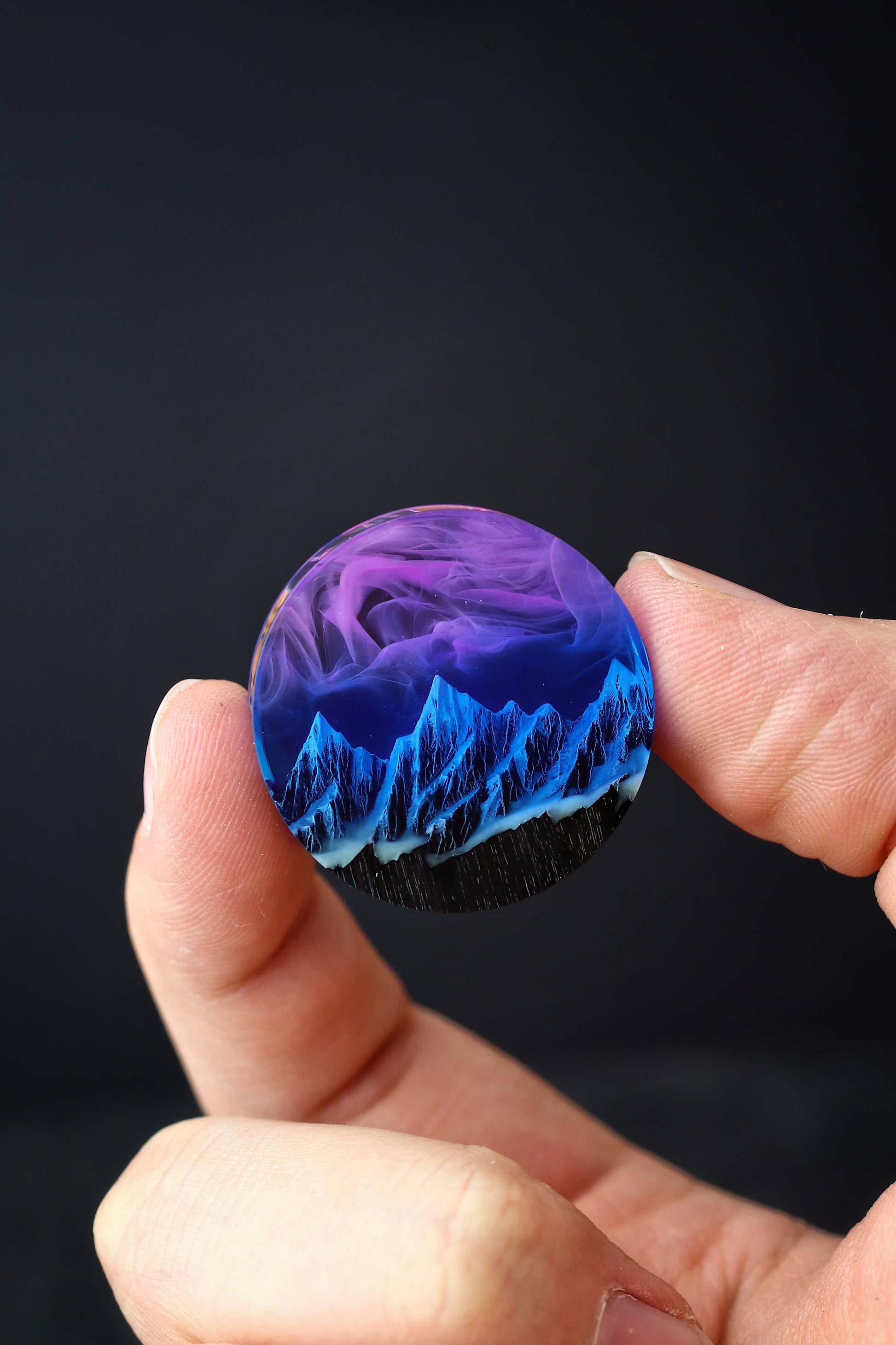 Glow in the dark plug earring Wood resin flesh tunnels Flesh gauge plugs Wood resin ear gauges Double flare tunnels Unique design