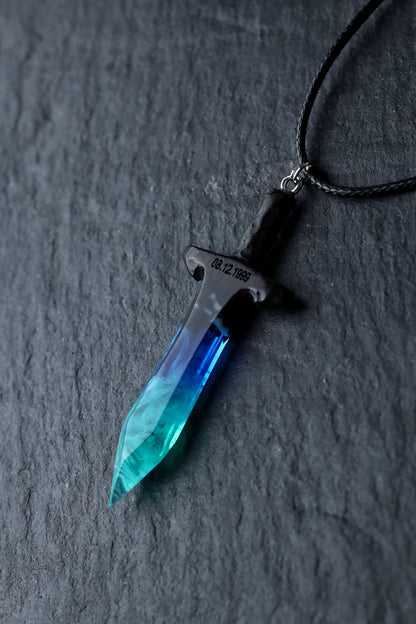 Northern lights Sword pendant