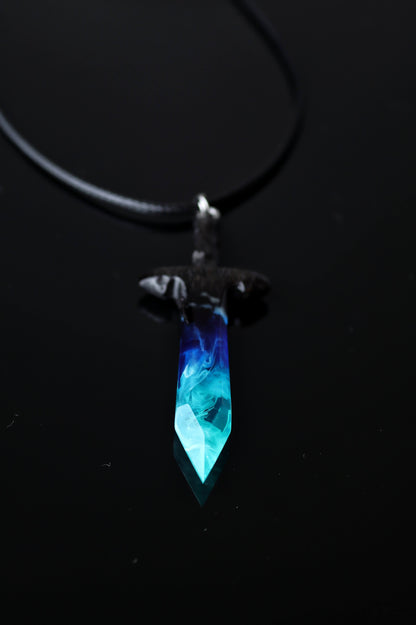 Northern lights Sword pendant