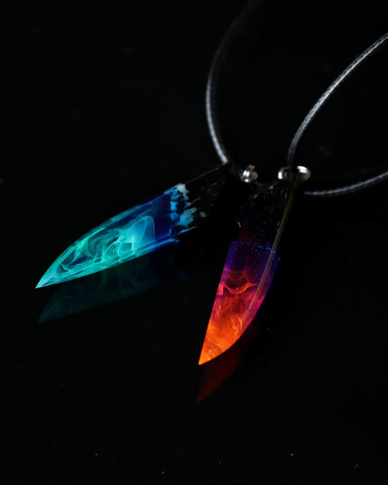 Couple Nightfall & Northern lights fang pendants