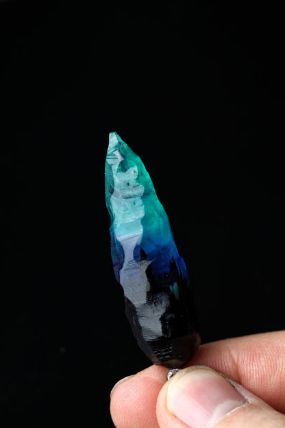 Wood Resin Northern Lights Pendant Set – Glow-in-Dark Necklace Pair