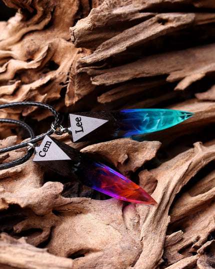 Couple Nightfall & Northern lights fang pendants