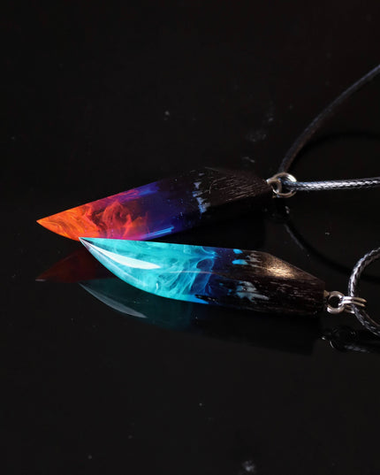 Couple Nightfall & Northern lights fang pendants