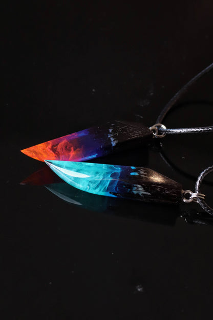 Couple Nightfall & Northern lights fang pendants