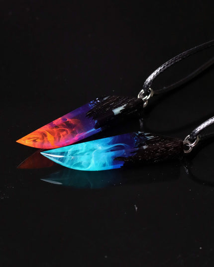 Couple Nightfall & Northern lights fang pendants