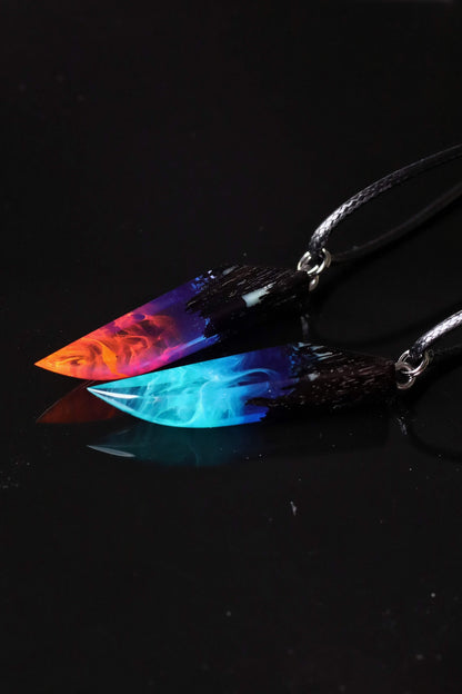 Couple Nightfall & Northern lights fang pendants
