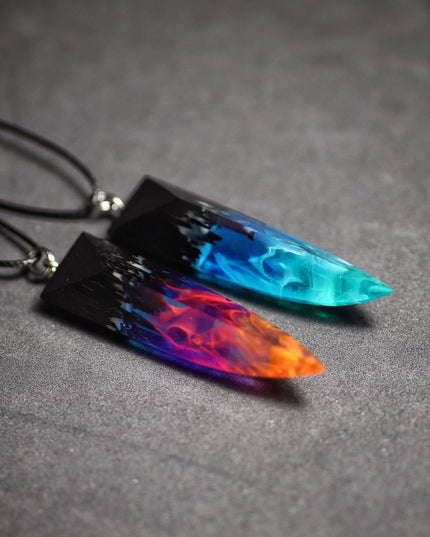 Couple Nightfall & Northern lights fang pendants