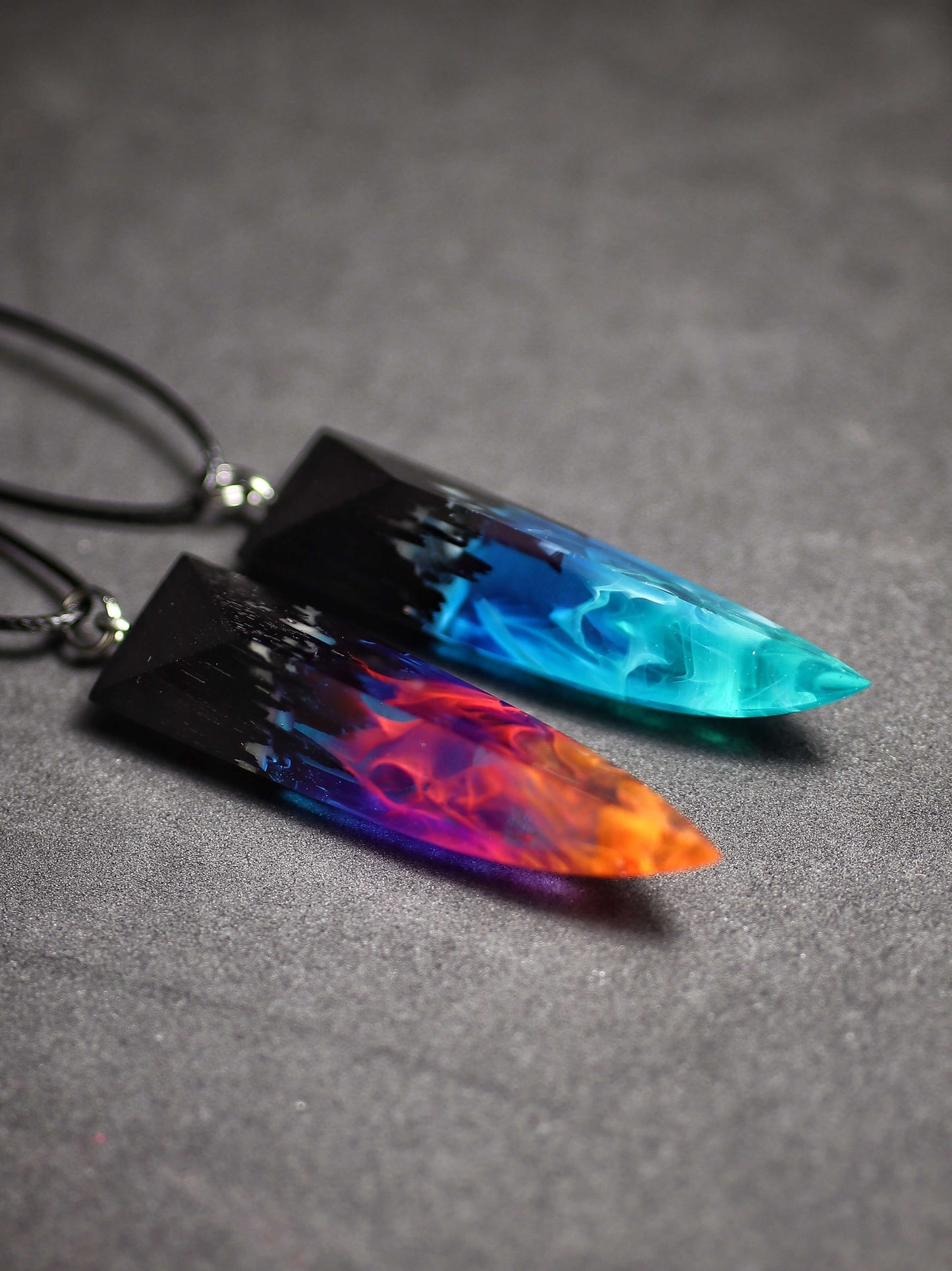 Couple Nightfall & Northern lights fang pendants