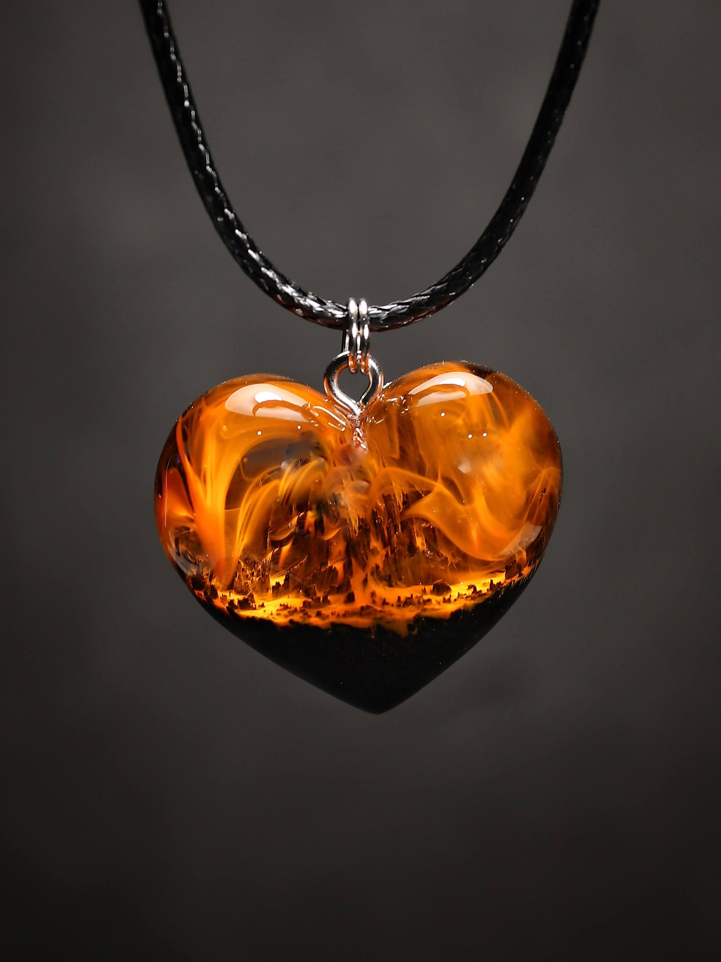 Fire Heart pendant