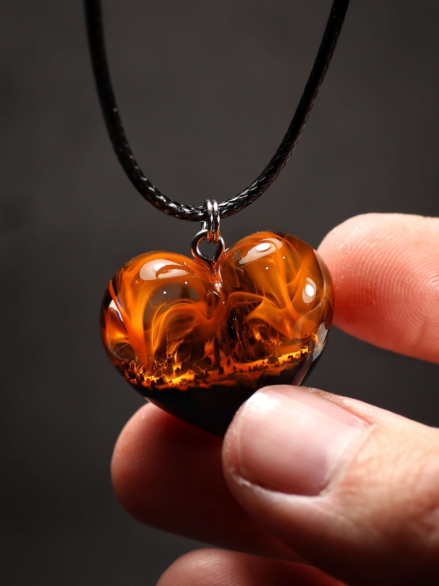 Fire Heart pendant