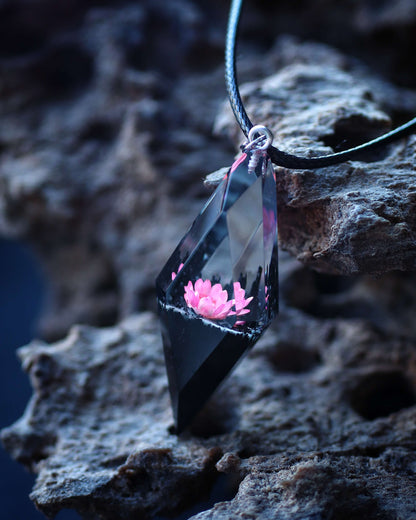 Pink Glixia Rhombus Pendant