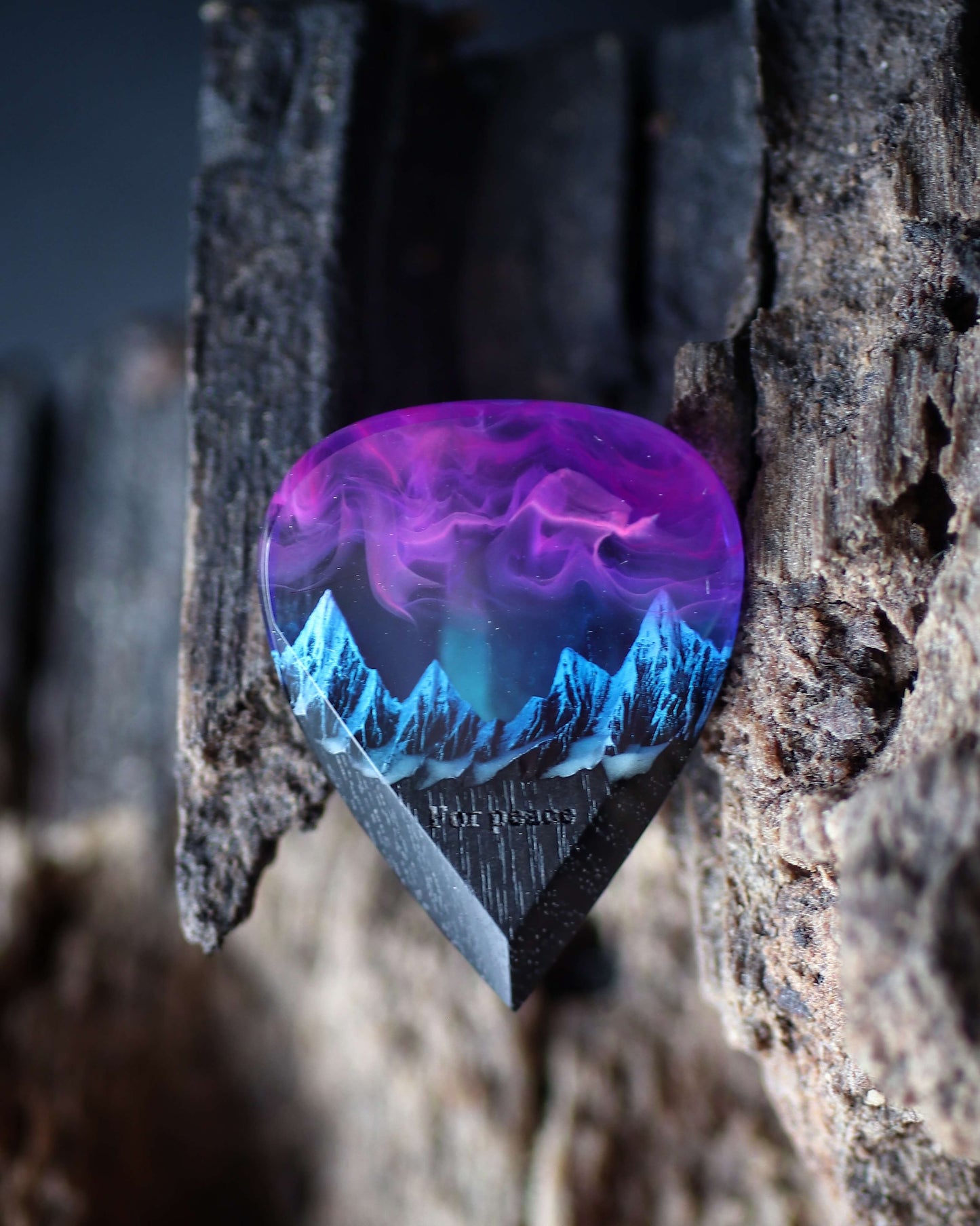 Nightfall Mountain guitar pick