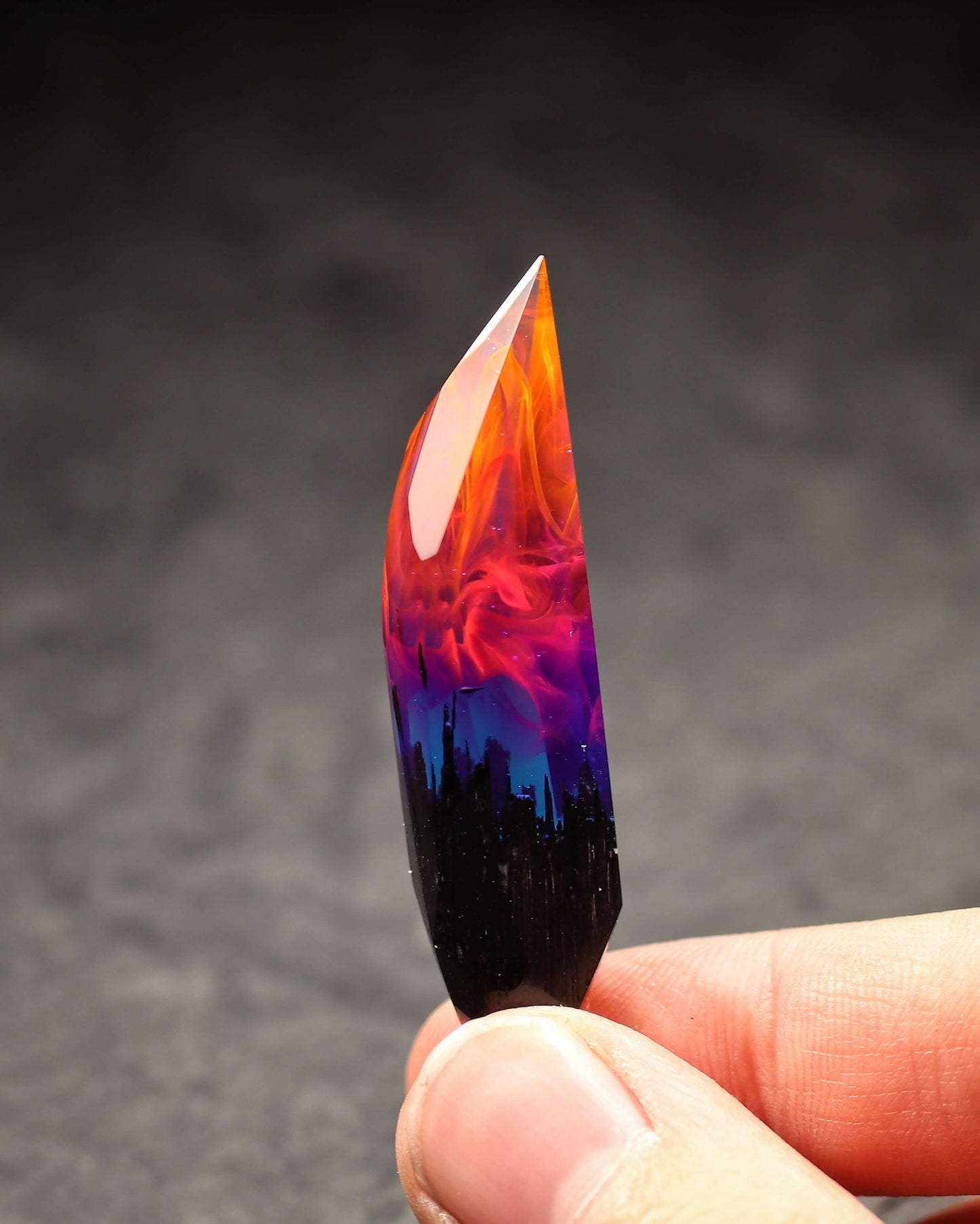 Nighfall Fang Faceted pendant