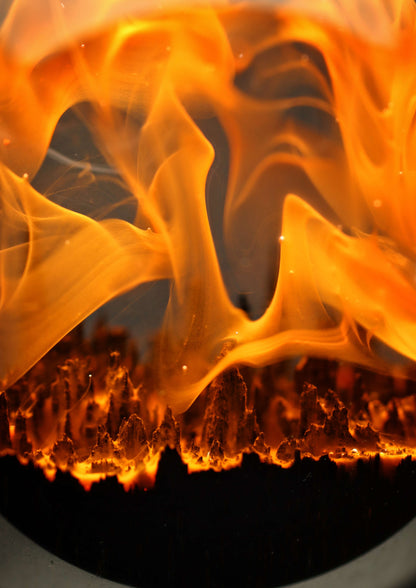 Fire Round Faceted pendant