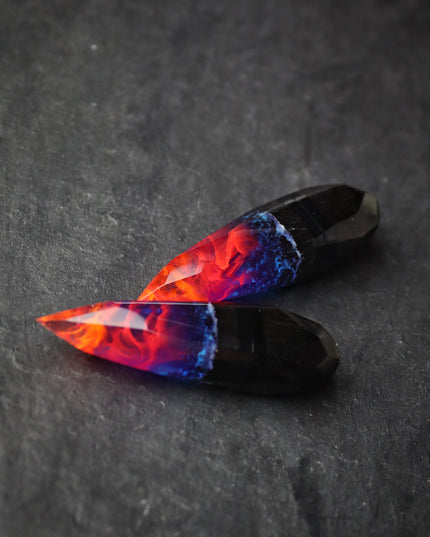 Epoxy resin and wood Nightfall Crystal USB