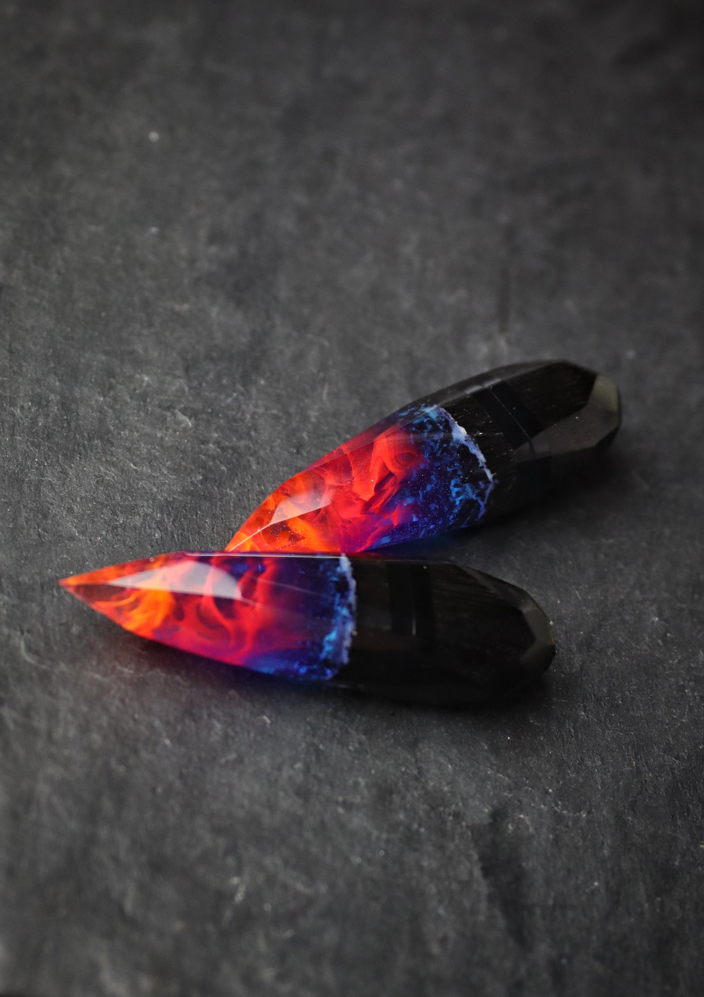 Epoxy resin and wood Nightfall Crystal USB