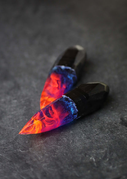 Handmade resin and wood USB flash drives with Nightfall glow