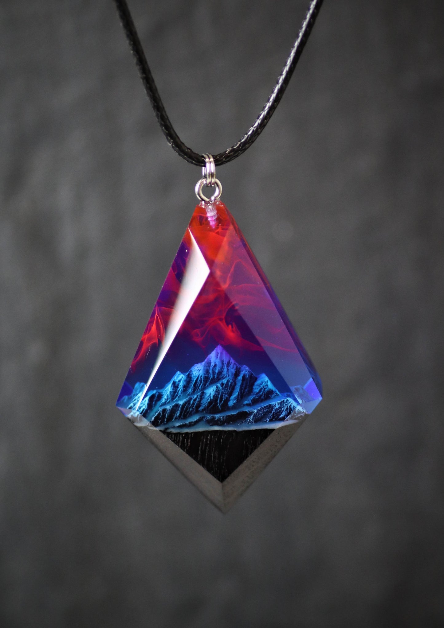 Nightfall Mountain Rhombus pendant