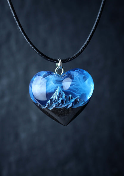 Mountain Heart Blue pendant
