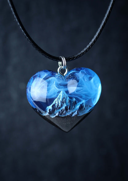 Mountain Heart Blue pendant