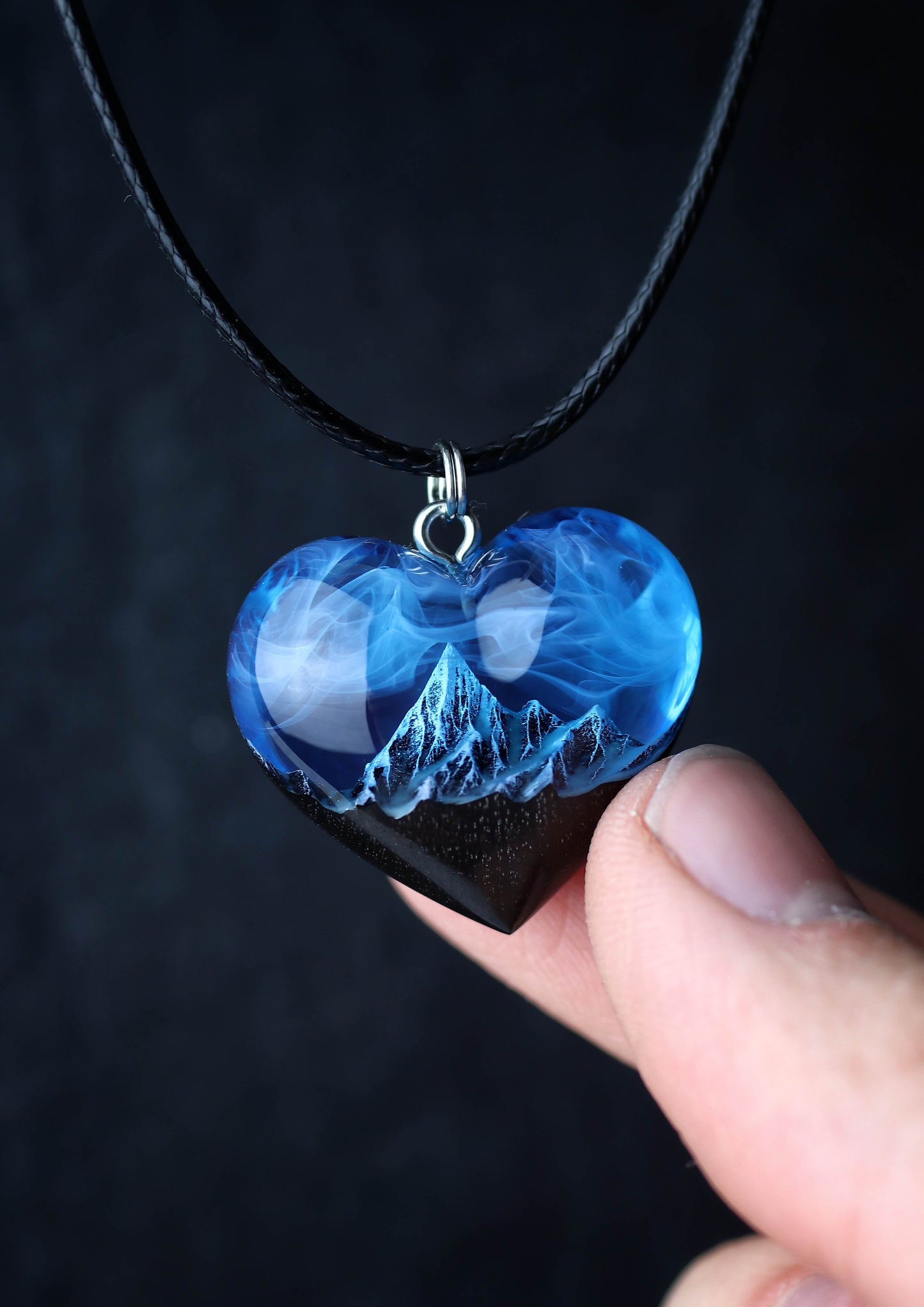 Mountain Heart Blue pendant