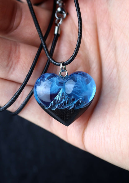 Mountain Heart Blue pendant