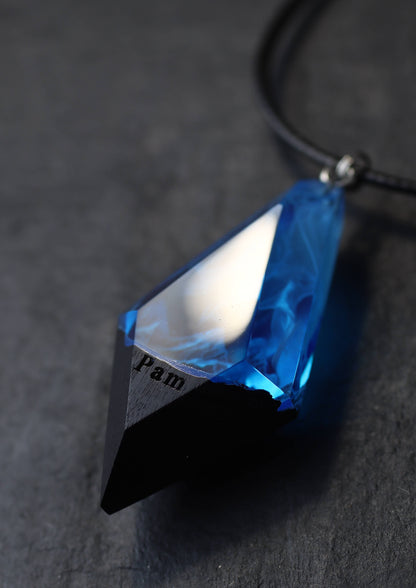 Mountain Panorama Blue pendant
