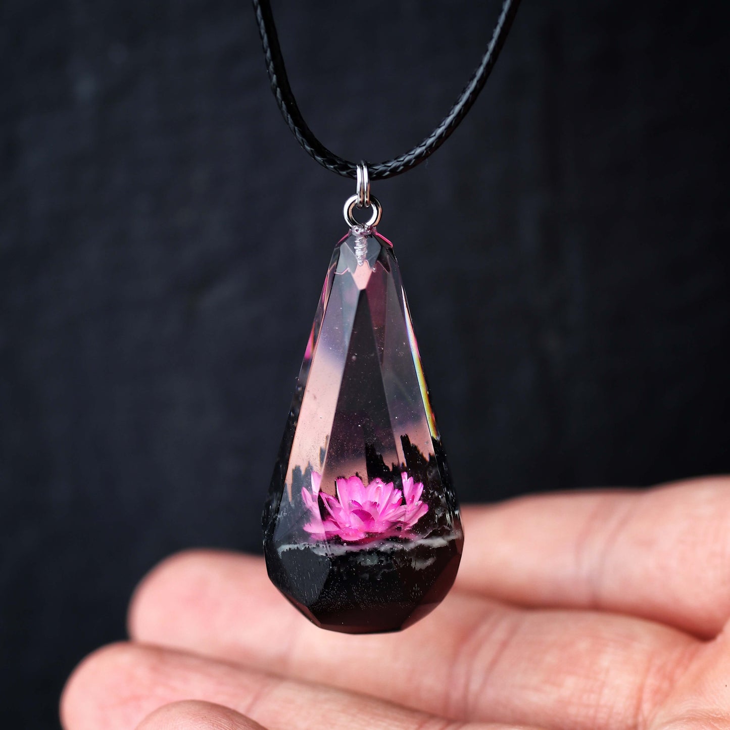 Pink Glixia Crystal pendant