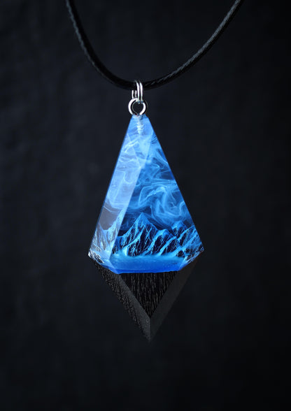 Mountain Panorama Blue pendant