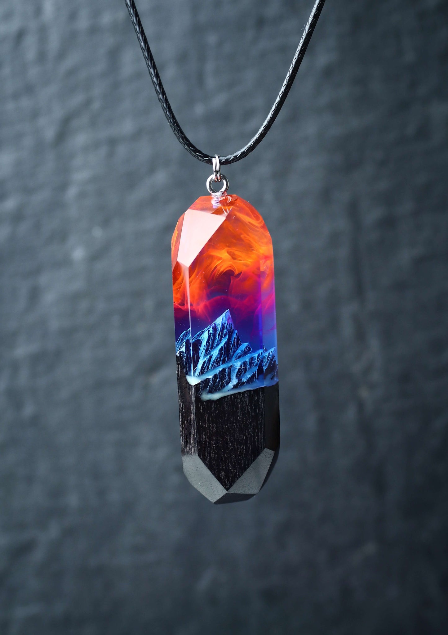 Nightfall Mountain Long pendant