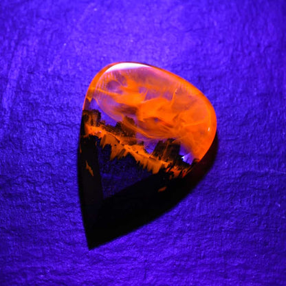 Fire guitar pick
