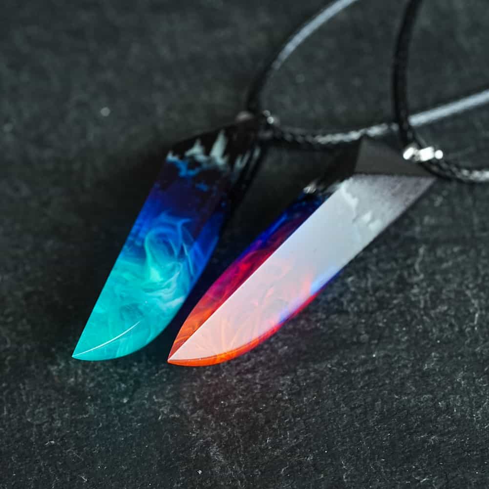 Couple Nightfall & Northern lights fang pendants