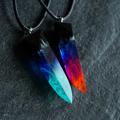 Couple Nightfall & Northern lights fang pendants