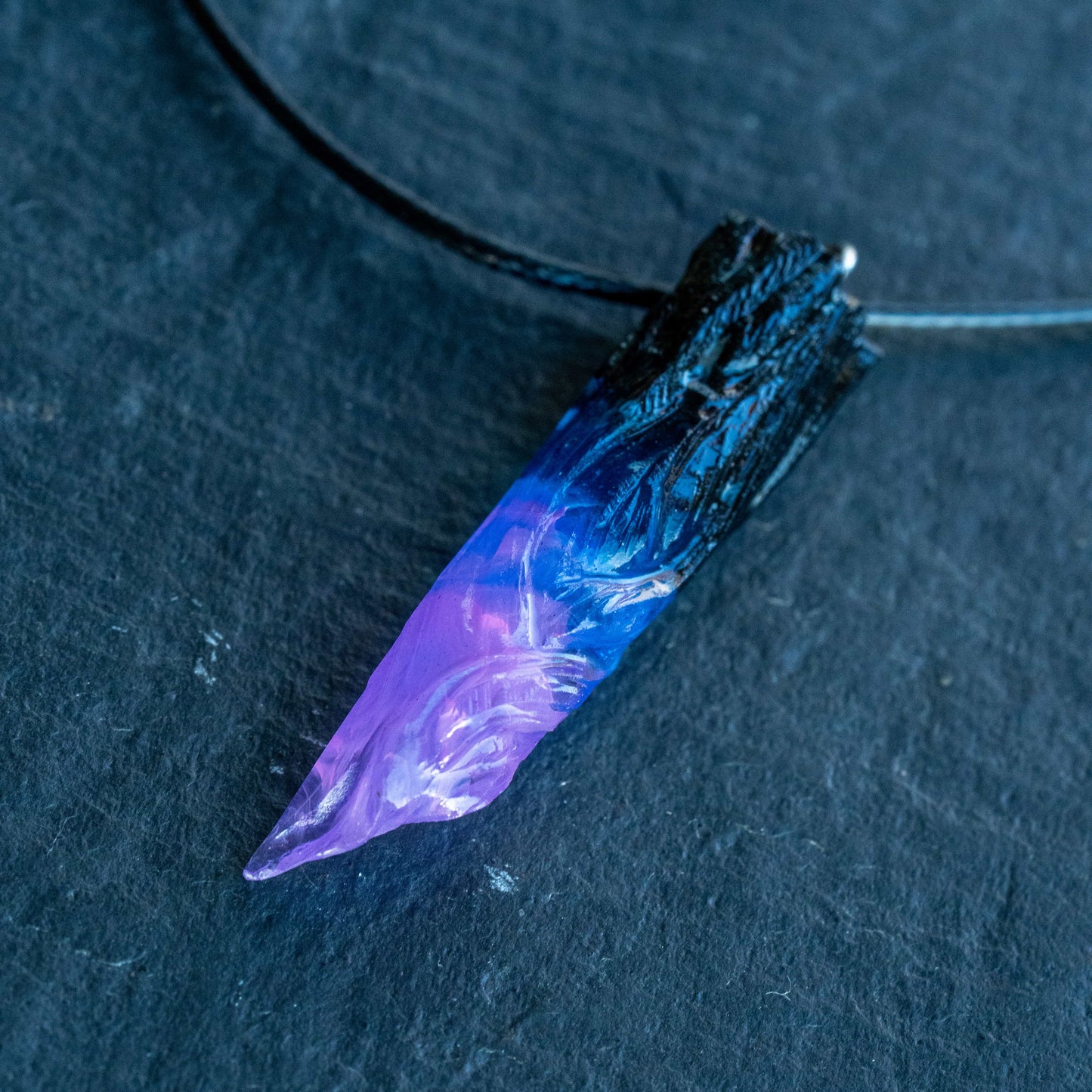 Wildwood Nebula Violet Rift Fang Pendant