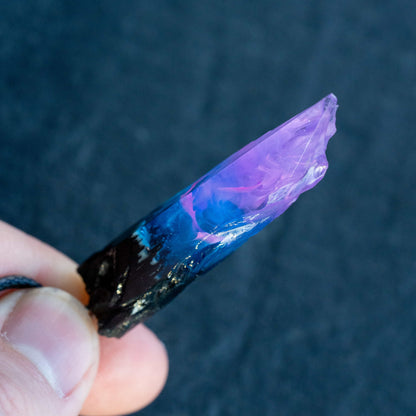 Wildwood Nebula Violet Rift Fang Pendant