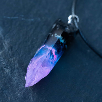Wildwood Nebula Violet Rift Fang Pendant