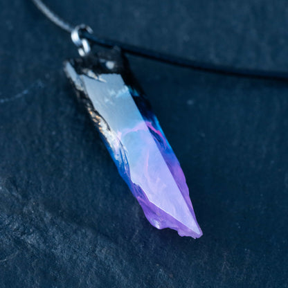 Wildwood Nebula Violet Rift Fang Pendant