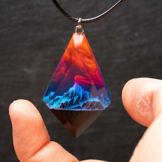 Nebula Mountain Rhombus pendant