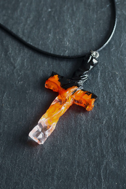 Fire Cross pendant