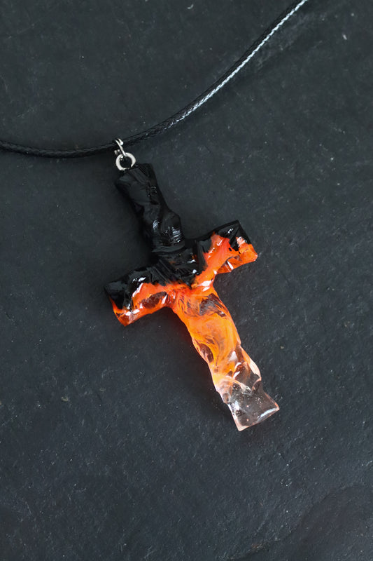 Fire Cross pendant