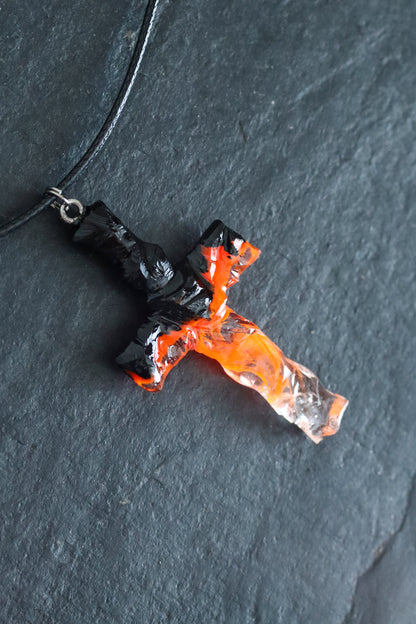 Fire Cross pendant