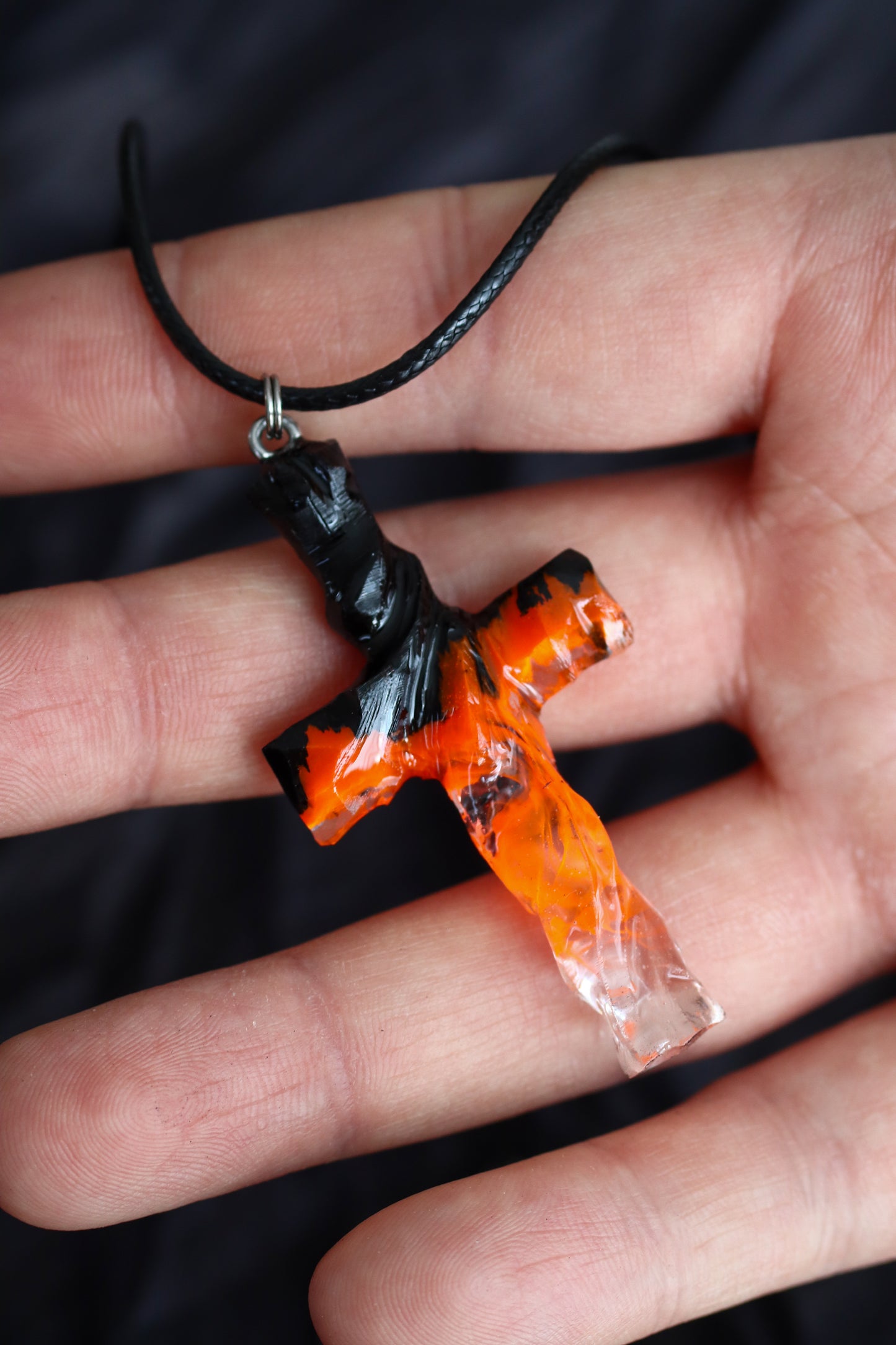 Fire Cross pendant