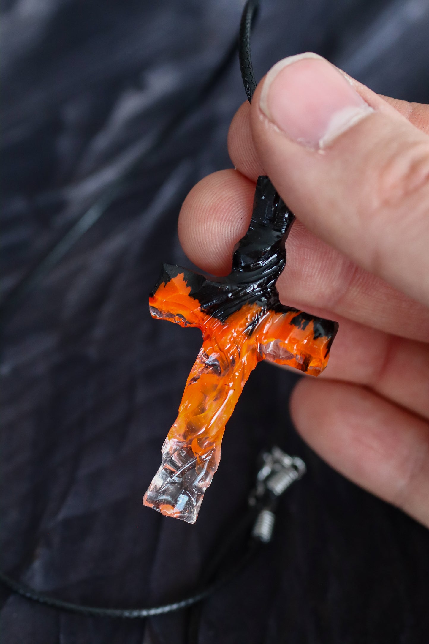 Fire Cross pendant