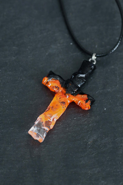 Fire Cross pendant