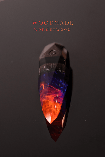 Handmade epoxy resin and wood Nightfall Crystal USB