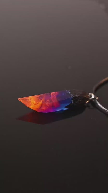 Nighfall Fang Faceted pendant