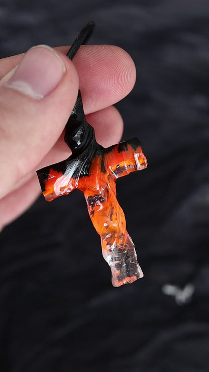 Fire Cross pendant